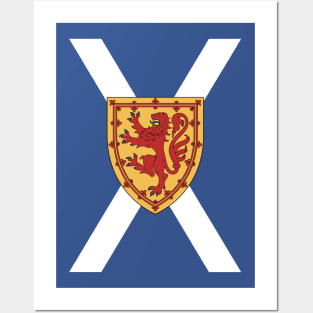 Royal Scottish Flag (vertical) (transparent) Posters and Art